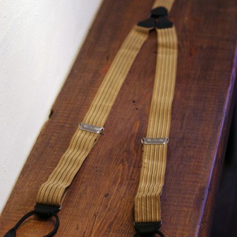 SUSPENDERS BROWN GOLD x BLACK