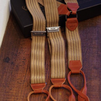 SUSPENDERS BROWN GOLD x BROWN