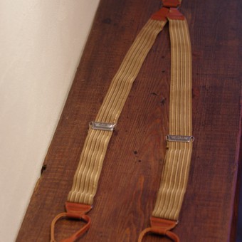 SUSPENDERS BROWN GOLD x BROWN