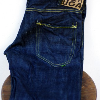 LOOSE STRAIGHT DENIM PANTS [14oz]