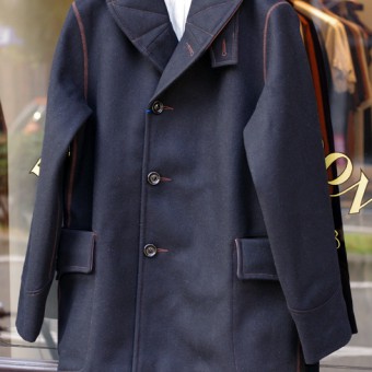 SHAWL COLLAR WOOL COAT