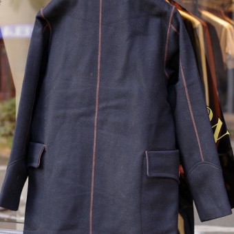 SHAWL COLLAR WOOL COAT