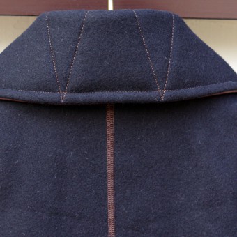 SHAWL COLLAR WOOL COAT