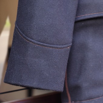 SHAWL COLLAR WOOL COAT