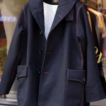 SHAWL COLLAR WOOL COAT