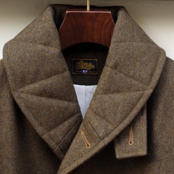 SHAWL COLLAR WOOL COAT