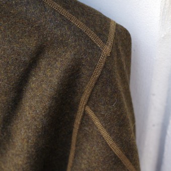 SHAWL COLLAR WOOL COAT