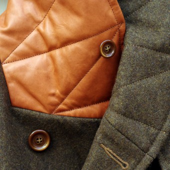 SHAWL COLLAR WOOL COAT