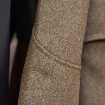 SHAWL COLLAR WOOL COAT