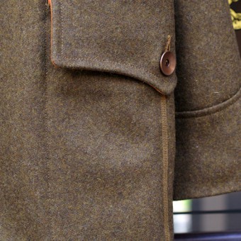 SHAWL COLLAR WOOL COAT