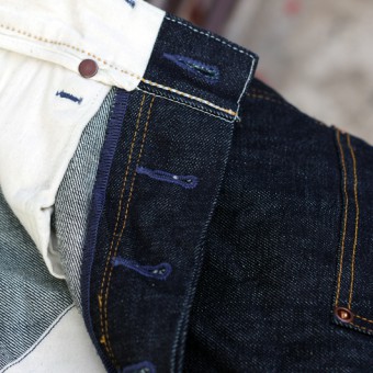 W-FRONT DENIM PANTS