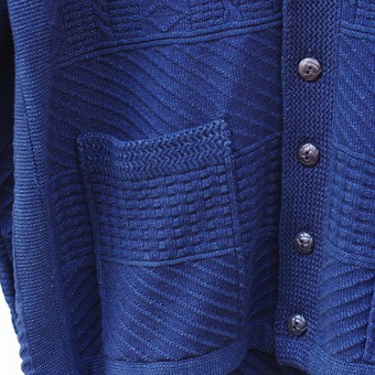 SHAWL COLLAR GUERNSEY KNIT