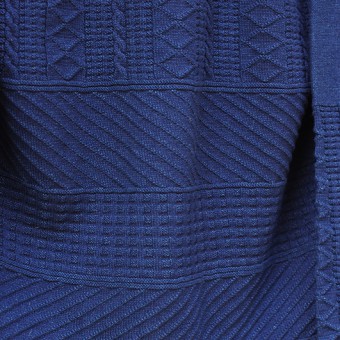 SHAWL COLLAR GUERNSEY KNIT