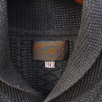 SHAWL COLLAR GUERNSEY KNIT