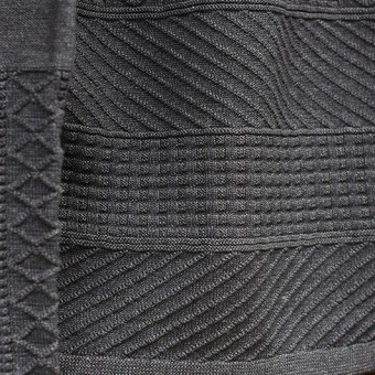 SHAWL COLLAR GUERNSEY KNIT