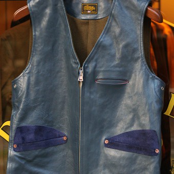 LEATHER VEST [HORSE-HIDE]