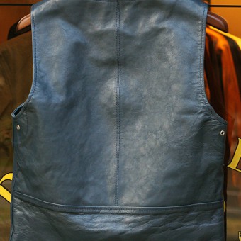 LEATHER VEST [HORSE-HIDE]