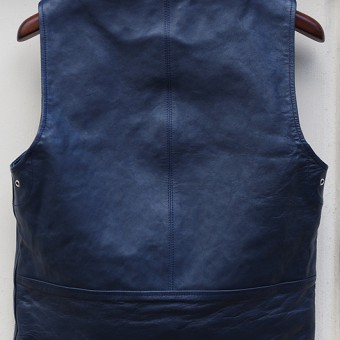 LEATHER VEST [HORSE-HIDE]