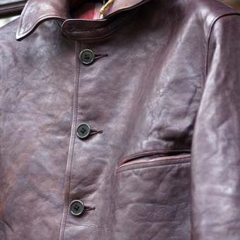 LEATHER SPORTS COAT