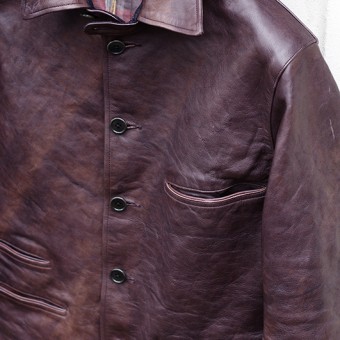 LEATHER SPORTS COAT