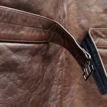 LEATHER SPORTS COAT