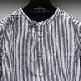 NO COLLAR SHIRTS [GRANDRELLE STRIPE]