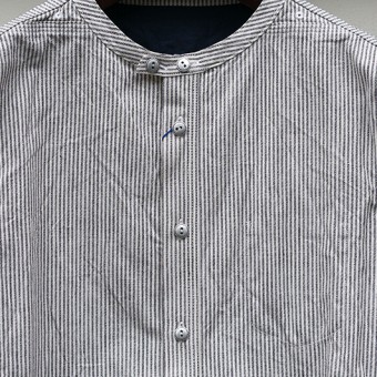 NO COLLAR SHIRTS [GRANDRELLE STRIPE]