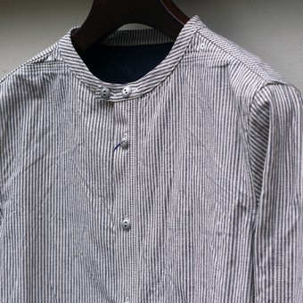 NO COLLAR SHIRTS [GRANDRELLE STRIPE]