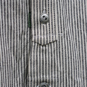 NO COLLAR SHIRTS [GRANDRELLE STRIPE]