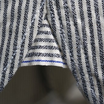 NO COLLAR SHIRTS [GRANDRELLE STRIPE]