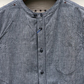 NO COLLAR SHIRTS [GRANDRELLE STRIPE]