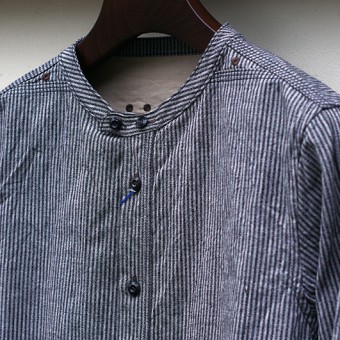 NO COLLAR SHIRTS [GRANDRELLE STRIPE]