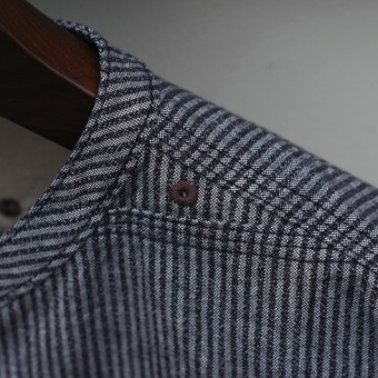 NO COLLAR SHIRTS [GRANDRELLE STRIPE]