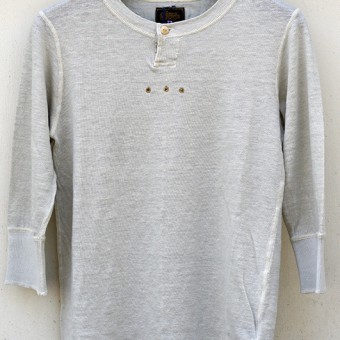 HENLY-NECK 2/3 SLEEVE CUT-SEWN [EUROPA LINEN]