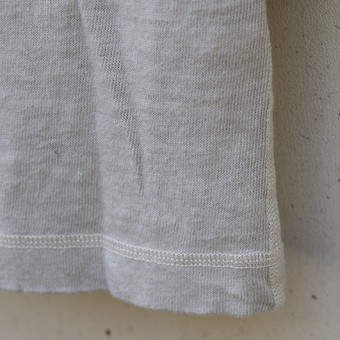 HENLY-NECK 2/3 SLEEVE CUT-SEWN [EUROPA LINEN]