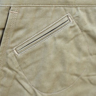 WORK TROUSERS [SELVEGE CHINO]