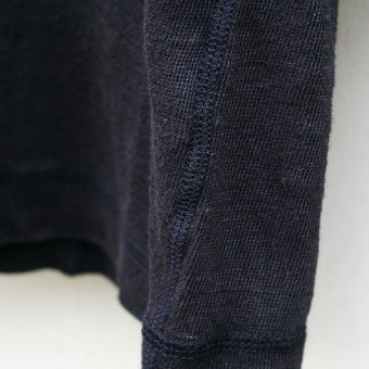 HENLY-NECK 2/3 SLEEVE CUT-SEWN [EUROPA LINEN]