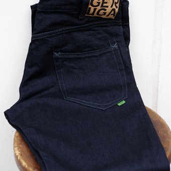 LOOSE STRAIGHT DENIM PANTS [14oz]