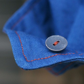 NO COLLAR SHIRTS [7oz SLUB DENIM]