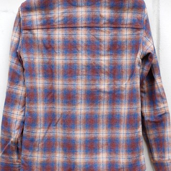 CHECK OUTER SHIRTS [BLUE/ORANGE]