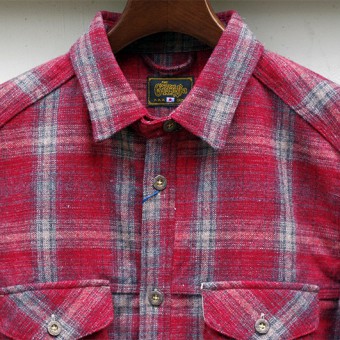 CHECK OUTER SHIRTS [RED]