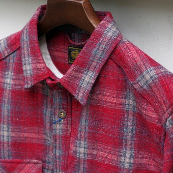 CHECK OUTER SHIRTS [RED]