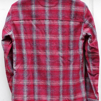 CHECK OUTER SHIRTS [RED]