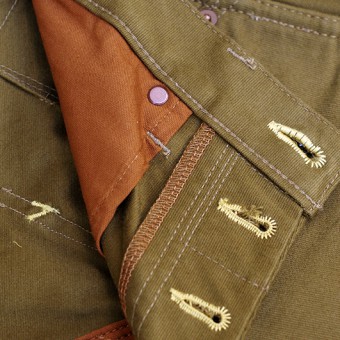 PADDED MILITARY PANTS [STRAIGHT]