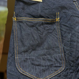 PADDED DENIM PANTS [STRAIGHT]