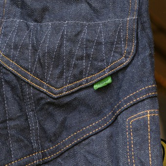 PADDED DENIM PANTS [STRAIGHT]