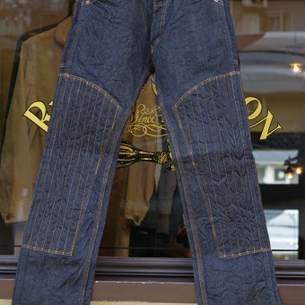 PADDED DENIM PANTS [STRAIGHT]