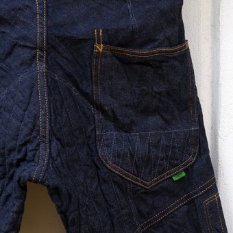 PADDED DENIM PANTS [STRAIGHT]