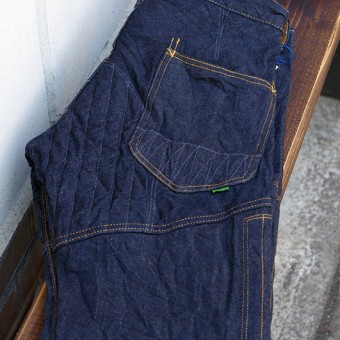 PADDED DENIM PANTS [STRAIGHT]