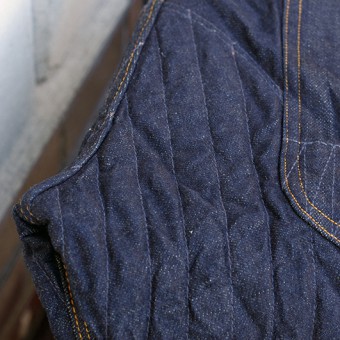 PADDED DENIM PANTS [STRAIGHT]